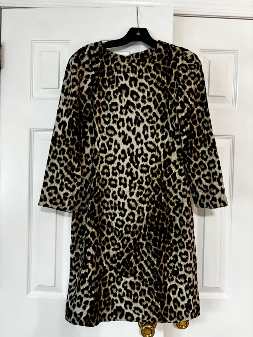 rag & bone Leopard Print Dress in Black, Brown & Cream women’s size 6